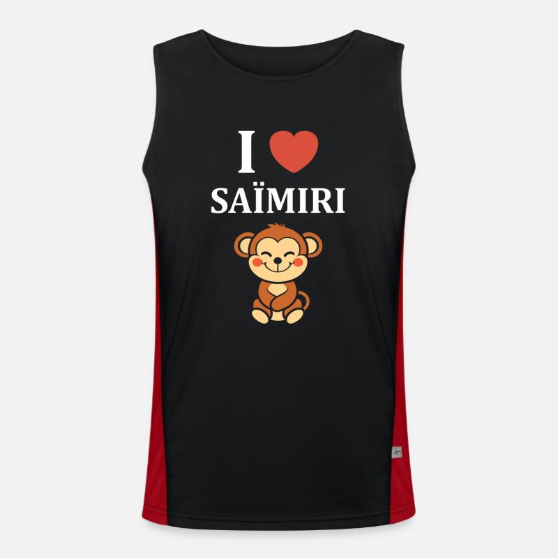 Singe Saïmiri Débardeur respirant contrasté Homme 