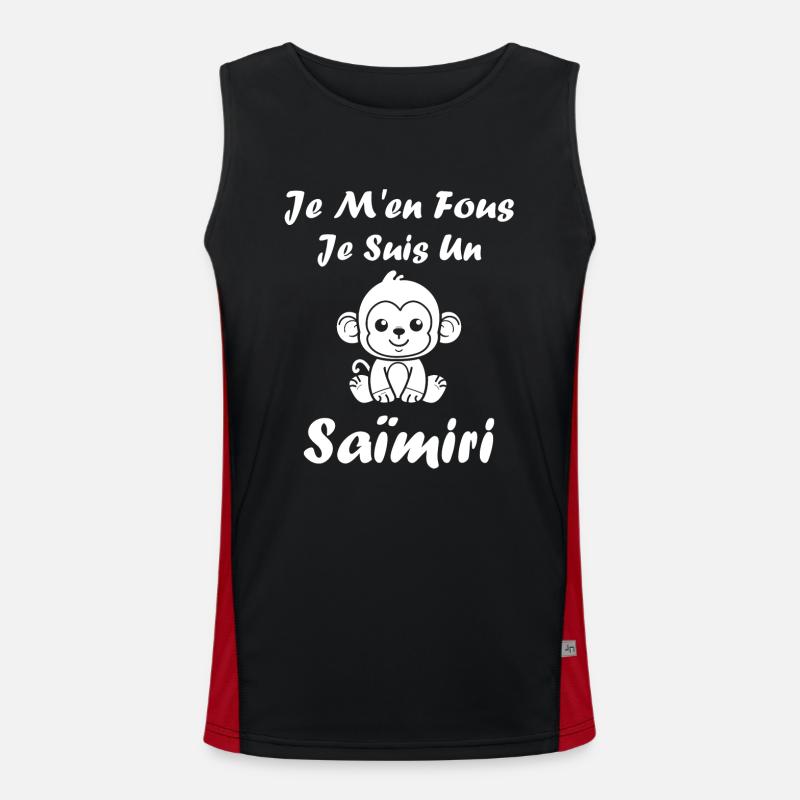 Singe Saïmiri Débardeur respirant contrasté Homme 