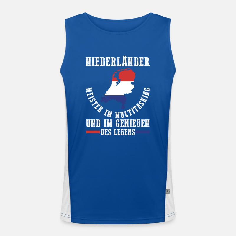 Netherlands Netherlands Holland Men's Functional Contrast Tank Top 
