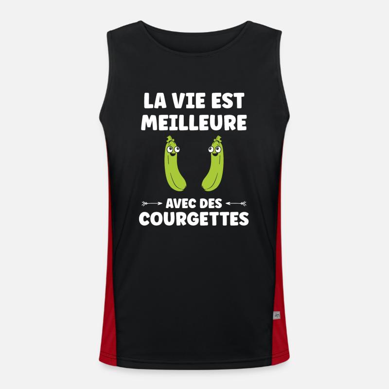 courgette Débardeur respirant contrasté Homme 
