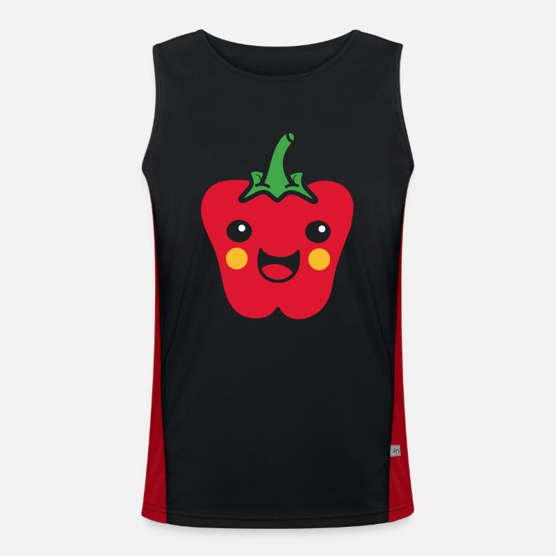 Pfeffer Funktionelles Kontrast-Tank Top für Männer 