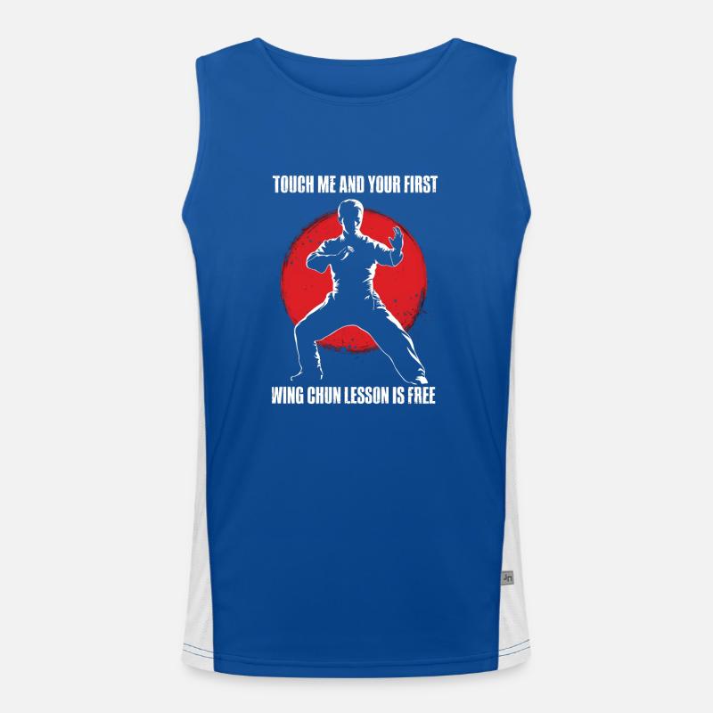 Wing Chun Kampfsport Geschenk Funktionelles Kontrast-Tank Top für Männer 