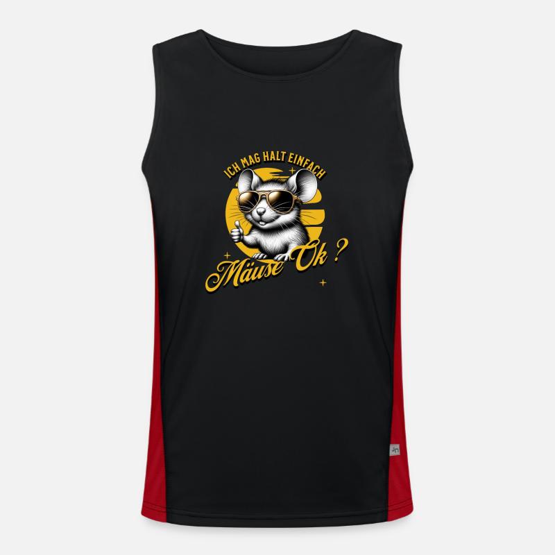 I just like mice Men's Functional Contrast Tank Top 