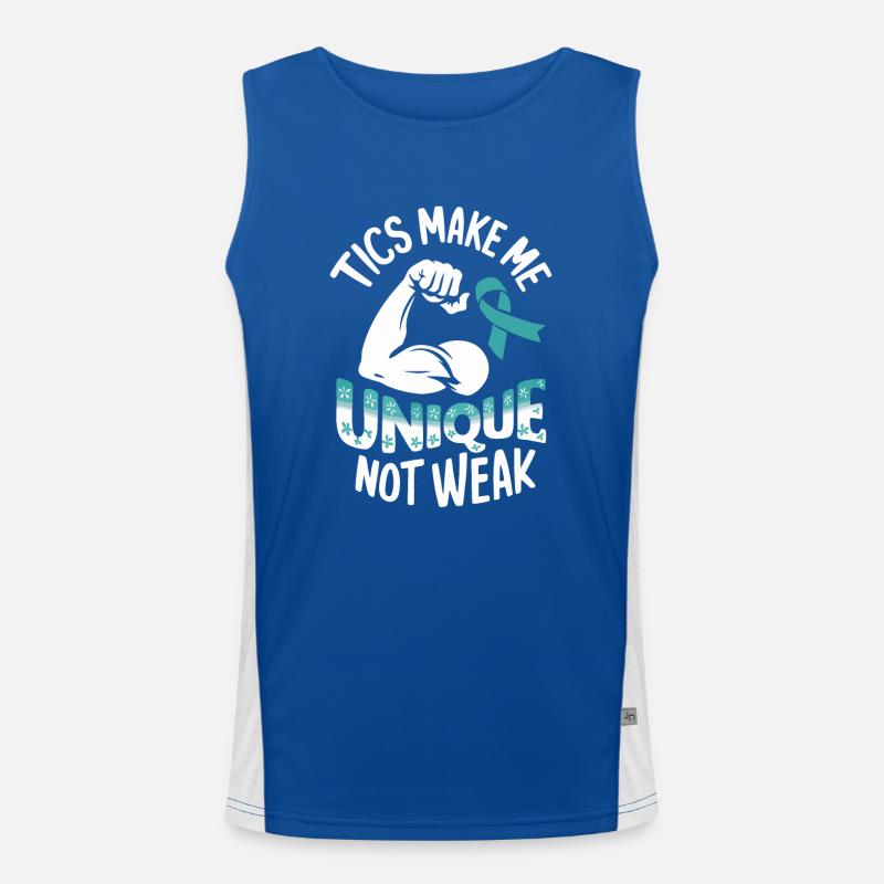 Tourette-syndrom-bewusstsein Neurodiverse Funktionelles Kontrast-Tank Top für Männer 
