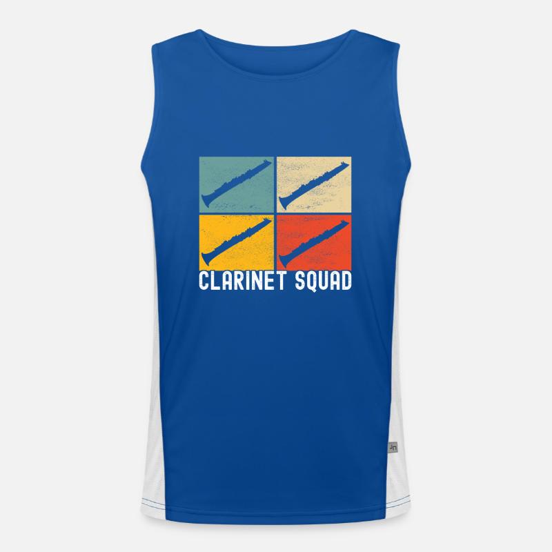 Clarinet Wind Instrument Clarinet player Men's Functional Contrast Tank Top 