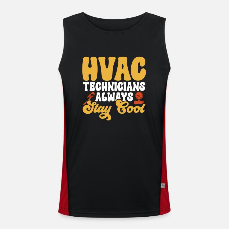 Chauffage, Climatisation, Ventilation, Technicien Débardeur respirant contrasté Homme 