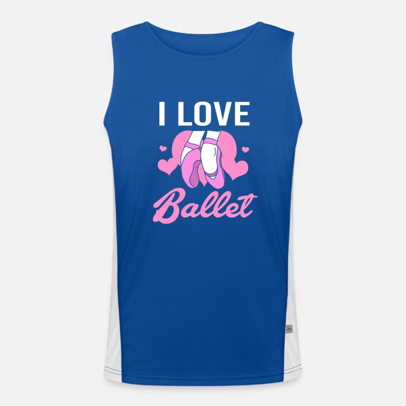 Ballet Ballet Dancer Men's Functional Contrast Tank Top 