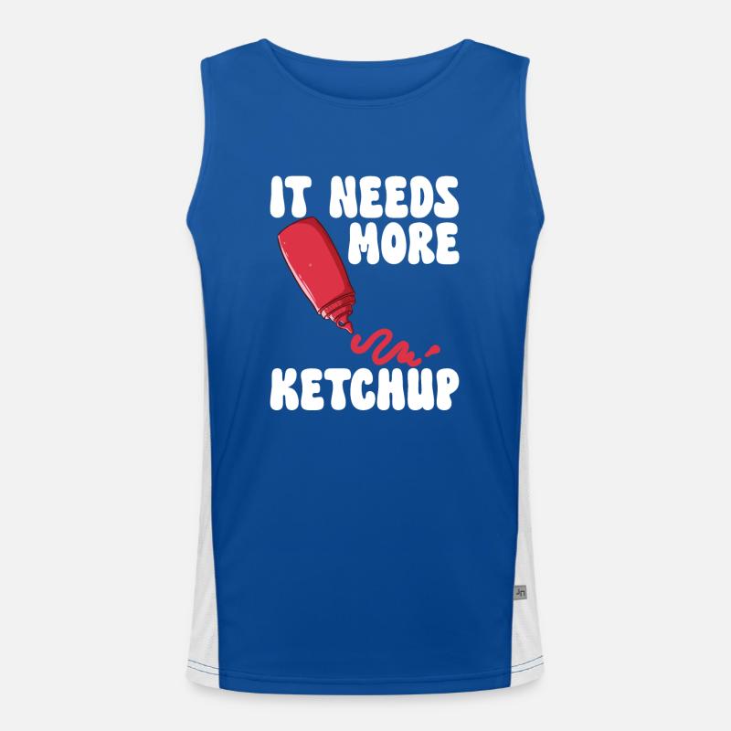 Ketchup Tomato ketchup Men's Functional Contrast Tank Top 