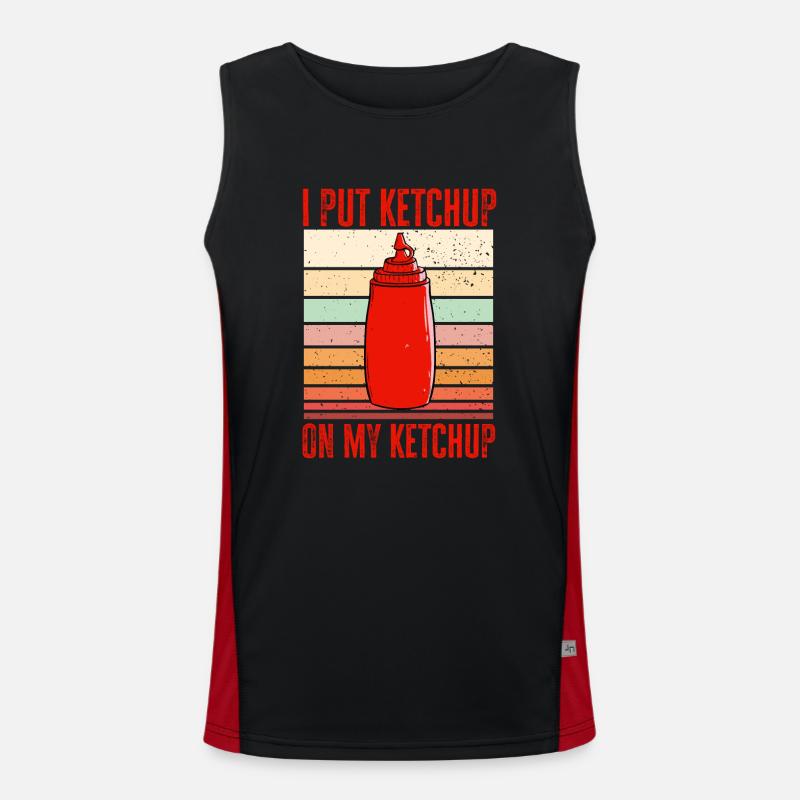 Ketchup Ketchup à la tomate Débardeur respirant contrasté Homme 