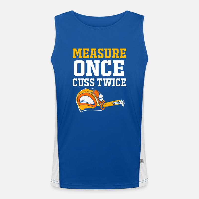 Bauarbeiter Baustelle Funktionelles Kontrast-Tank Top für Männer 