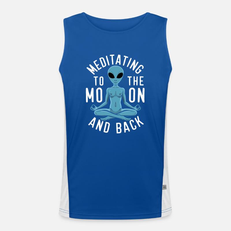 meditation, mindfulness, relaxation and Men's Functional Contrast Tank Top 