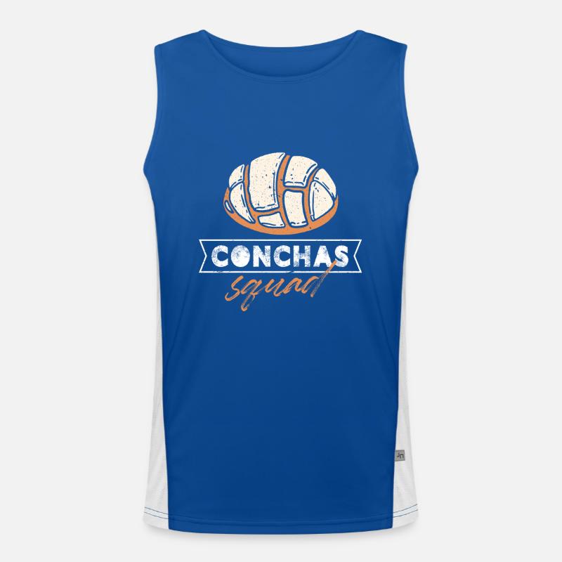 Conchas Squad Mexican Culinary Conchita Bread Funktionelles Kontrast-Tank Top für Männer 