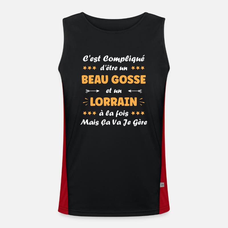 lorrain Débardeur respirant contrasté Homme 