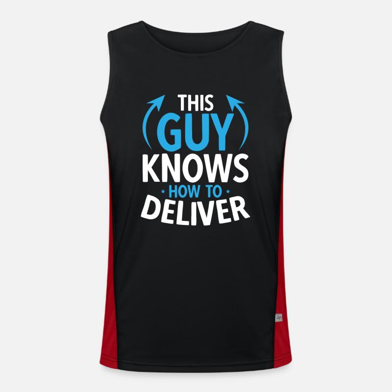 Supplier Package Delivery Men's Functional Contrast Tank Top 