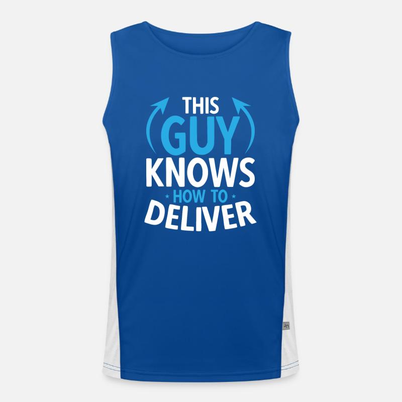Supplier Package Delivery Men's Functional Contrast Tank Top 