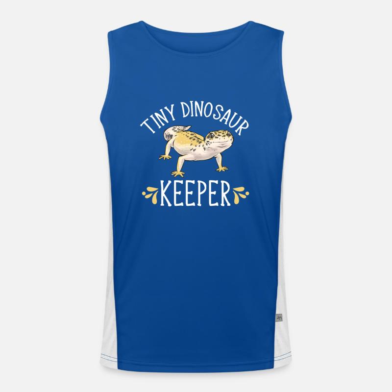Leopardgecko Reptil Haustier Gecko Funktionelles Kontrast-Tank Top für Männer 
