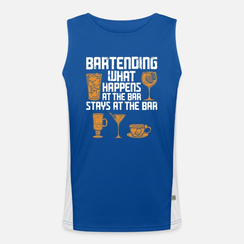 Bartender Mixologist Bartending Funktionelles Kontrast-Tank Top für Männer 