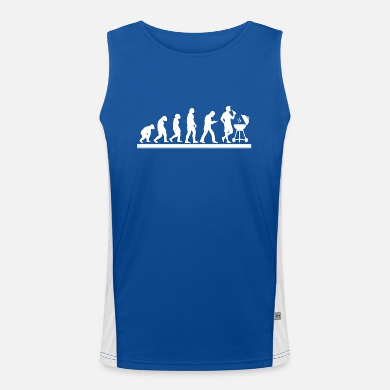 BBQ Barbecue Evolution grillen Barbecue-Grill Funktionelles Kontrast-Tank Top für Männer 