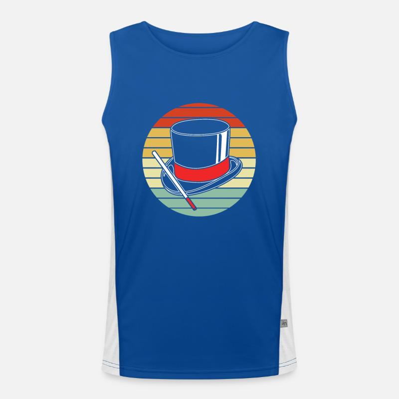 wizard magic magician Men's Functional Contrast Tank Top 