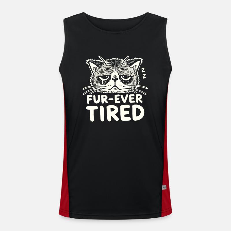 Design de chat Emo pour les amoureux des chats gothiques et Débardeur respirant contrasté Homme 