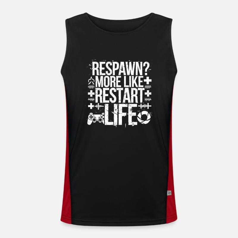 Gaming Emo Retro Games Pixel Art Goth Aesthetic Funktionelles Kontrast-Tank Top für Männer 