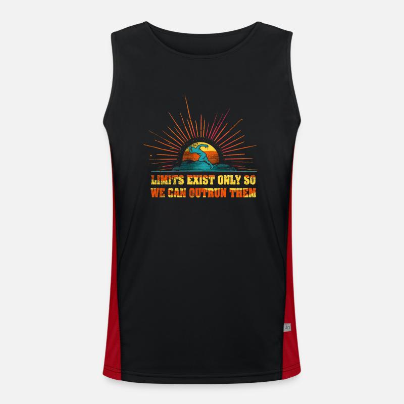 Limits Exist Only So We Can Outrun Them Men's Functional Contrast Tank Top 
