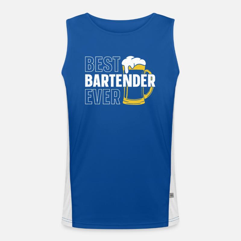 Bartender Mixologist Best Funktionelles Kontrast-Tank Top für Männer 
