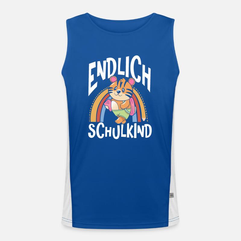 School 1st Grade Men's Functional Contrast Tank Top 