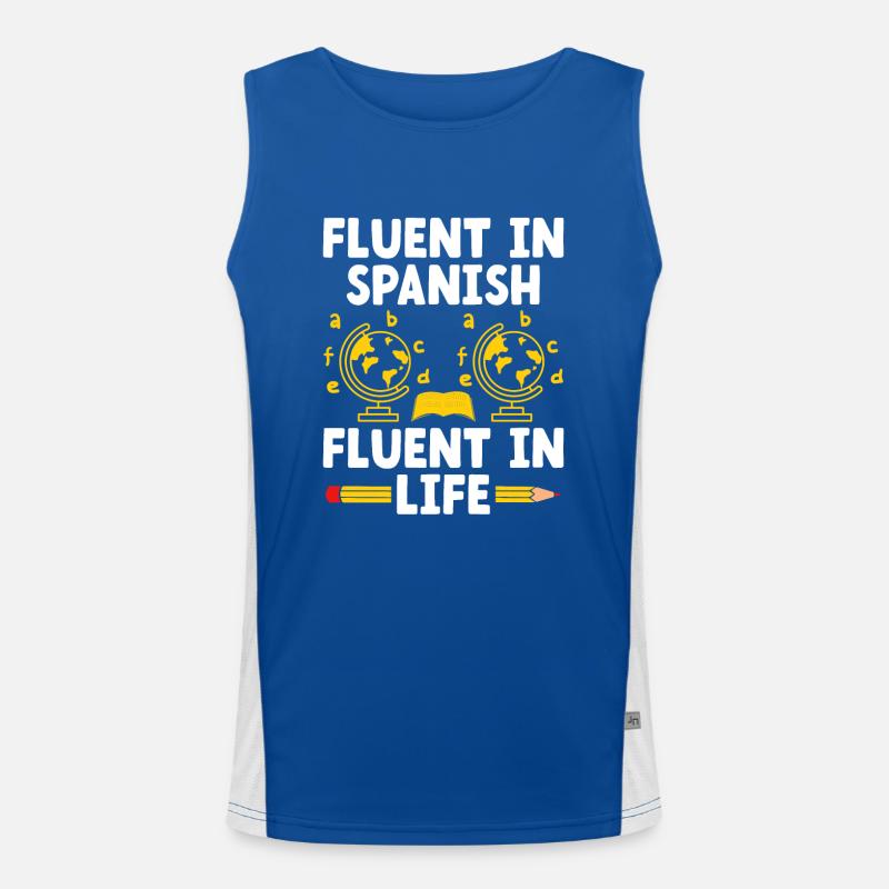 Professeur de langues étrangères École Professeurs de langues Débardeur respirant contrasté Homme 