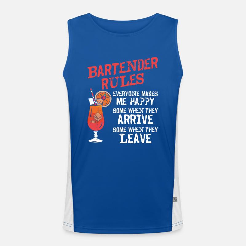 Bartender Mixologist Bartender Funktionelles Kontrast-Tank Top für Männer 