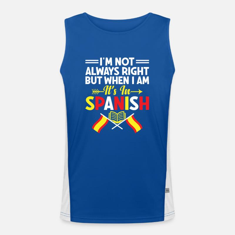 Professeur de langues étrangères École Professeurs de langues Débardeur respirant contrasté Homme 