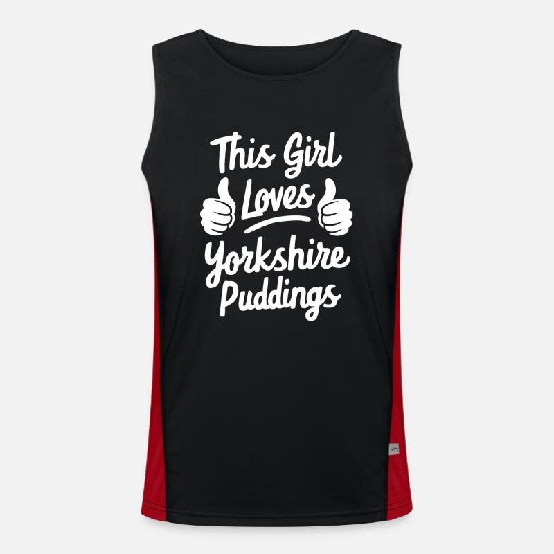 Yorkshire Pudding Geschenk Funktionelles Kontrast-Tank Top für Männer 
