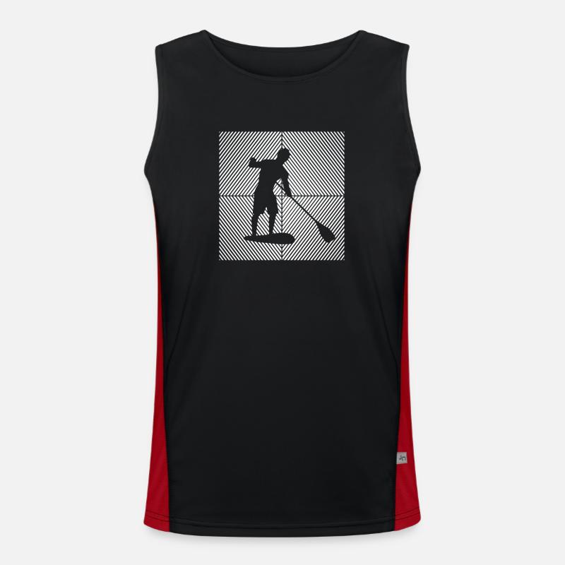 SUP paddleboarding Stand Up Paddle paddling Funktionelles Kontrast-Tank Top für Männer 