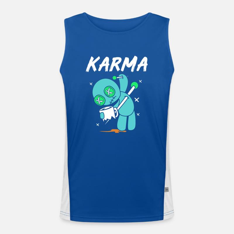 Voodoo Karma Men's Functional Contrast Tank Top 