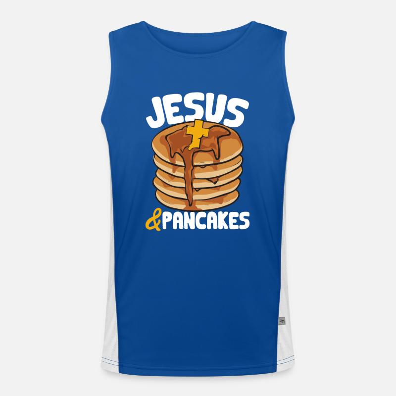 Pancake Breakfast Pancakes Men's Functional Contrast Tank Top 