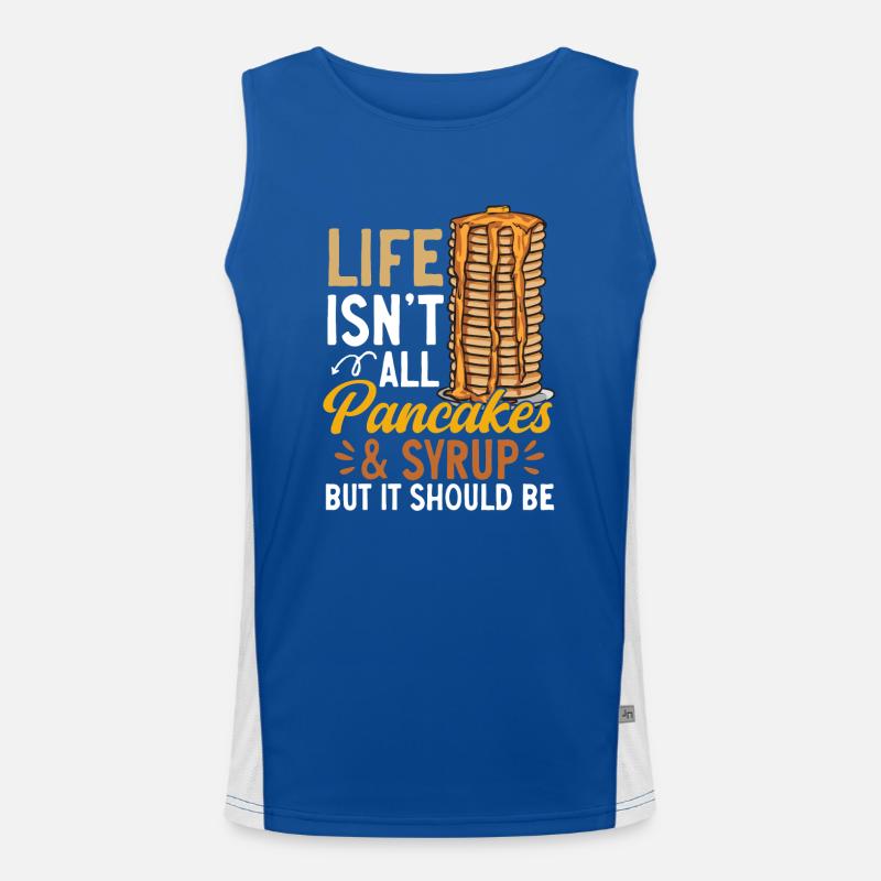 Pancake Breakfast Pancakes Men's Functional Contrast Tank Top 