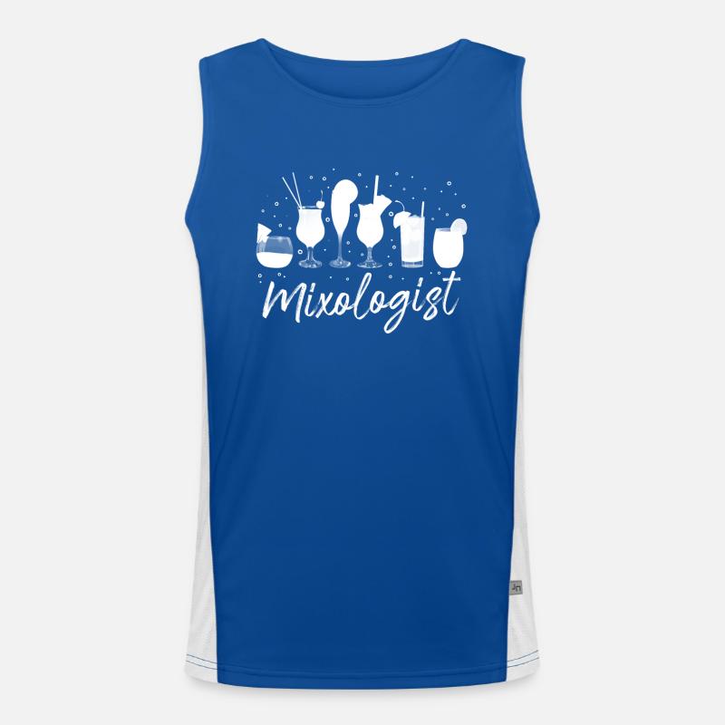 Bartender Mixologist Mixologist Funktionelles Kontrast-Tank Top für Männer 