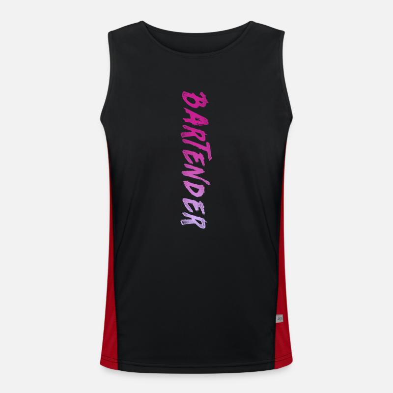 Bartender Mixologist Bartender Funktionelles Kontrast-Tank Top für Männer 