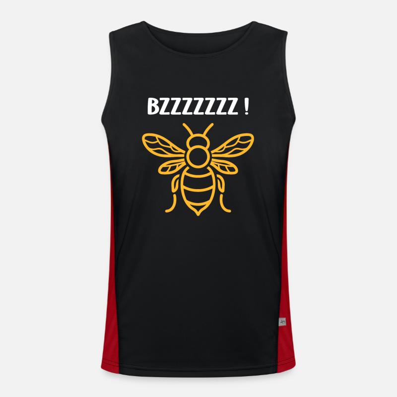 Biene Funktionelles Kontrast-Tank Top für Männer 