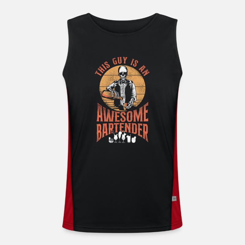Bartender Mixologist This Guy Is Funktionelles Kontrast-Tank Top für Männer 