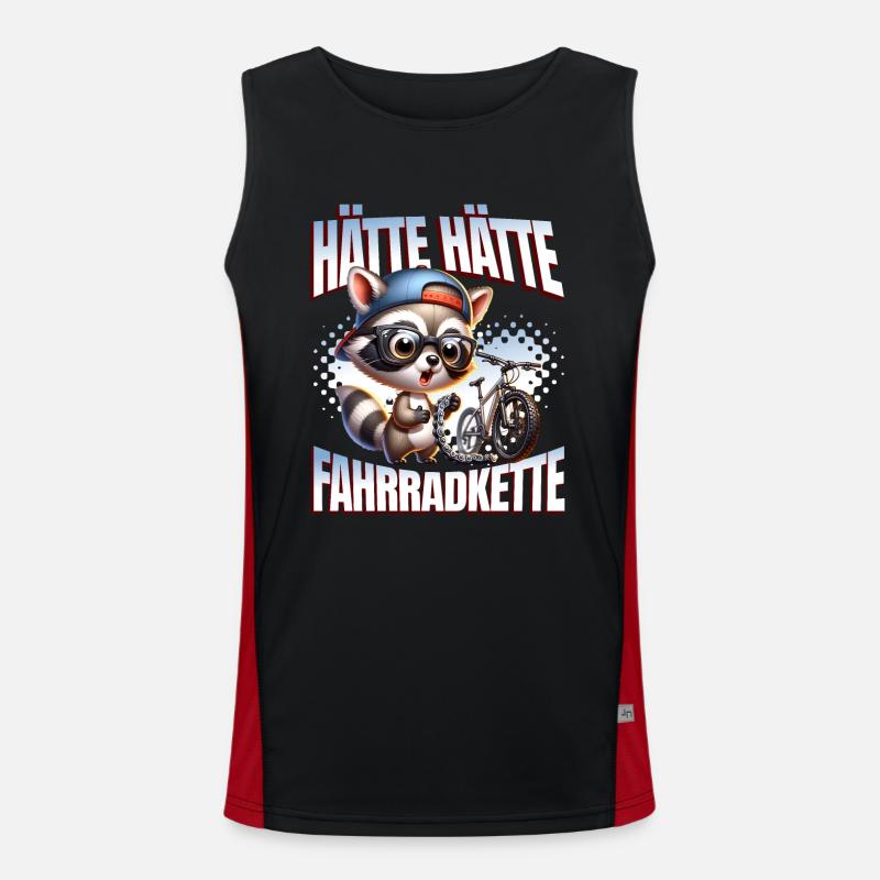 Funny Cyclist - Could Have Had Bicycle Chain Men's Functional Contrast Tank Top 