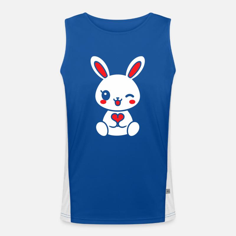 Petit bébé lapin Débardeur respirant contrasté Homme 