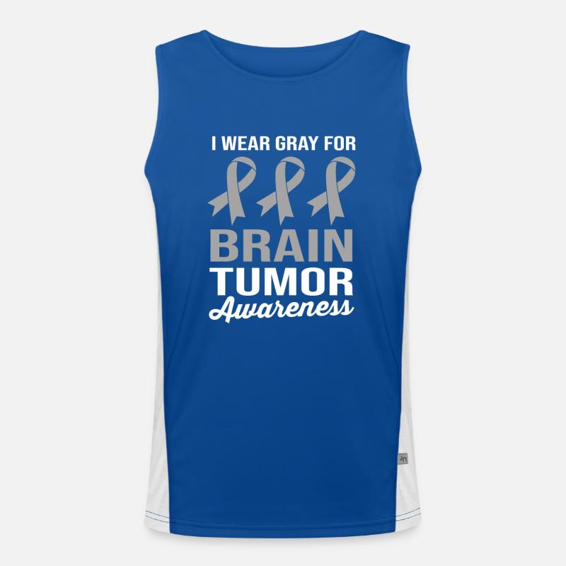 brain tumor tumor brain Men's Functional Contrast Tank Top 