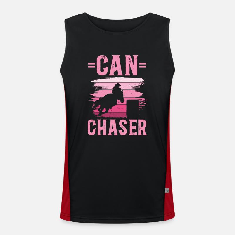 Cheval de course de barils de rodéo Débardeur respirant contrasté Homme 