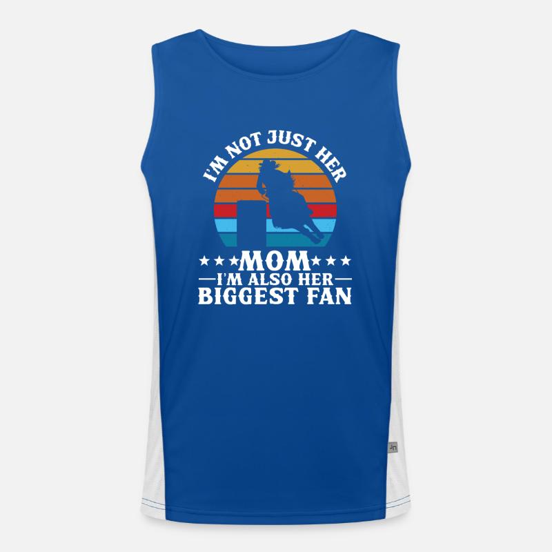 Cheval de course de barils de rodéo Débardeur respirant contrasté Homme 