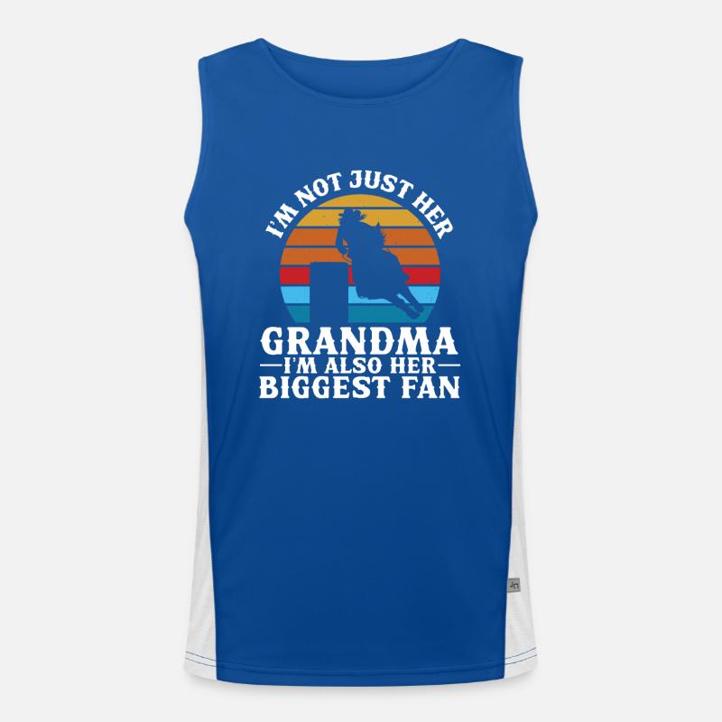 Cheval de course de barils de rodéo Débardeur respirant contrasté Homme 