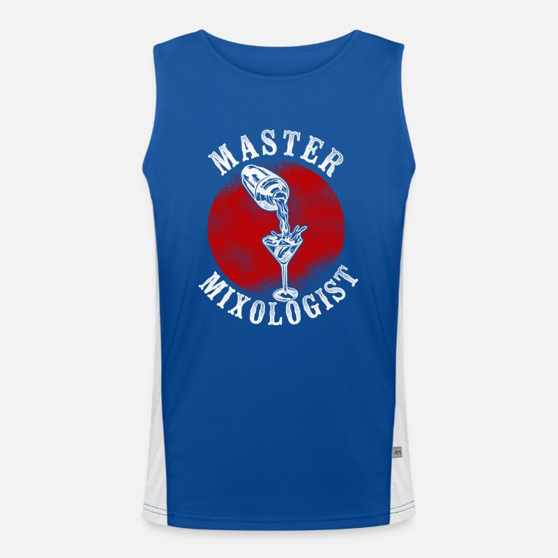 Bartender Mixologist Master Funktionelles Kontrast-Tank Top für Männer 
