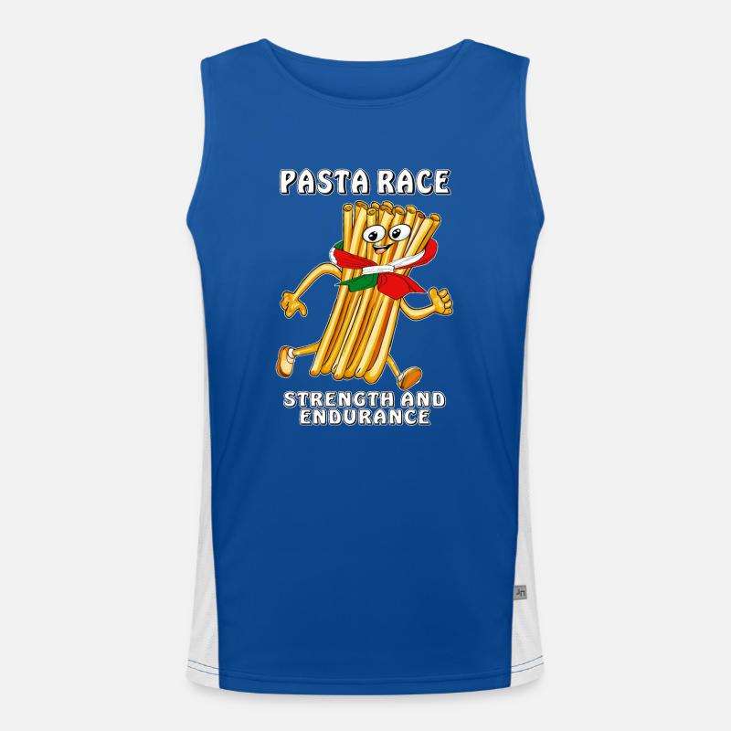 FORCE ET ENDURANCE DE LA COURSE DE PÂTES Débardeur respirant contrasté Homme 