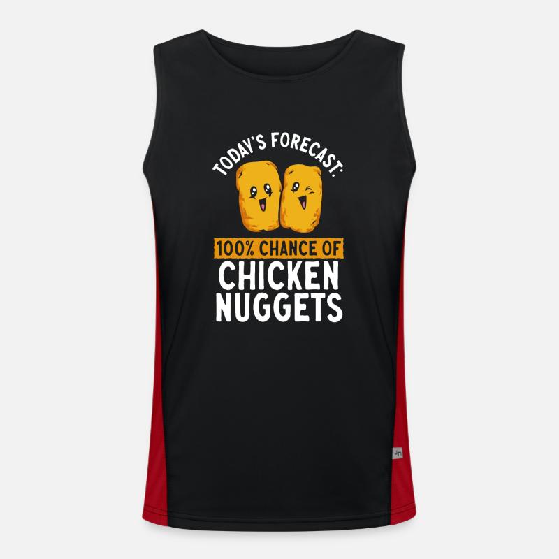Nuggets de poulet Nuggets de poulet Débardeur respirant contrasté Homme 