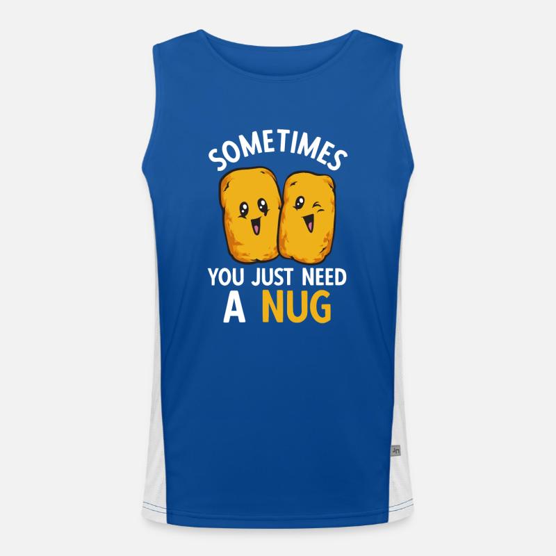 Chicken Nugget Lover Chicken Nuggets Men's Functional Contrast Tank Top 